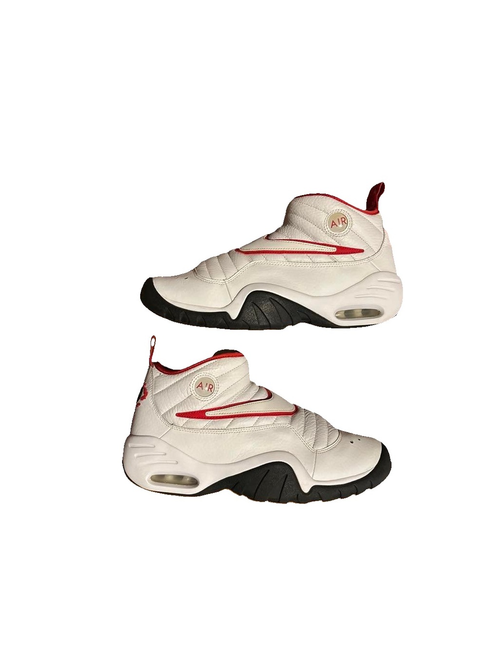 Nike Air Shake Ndestrukt OG Bulls 880869-100 White Red Black Size 9.5